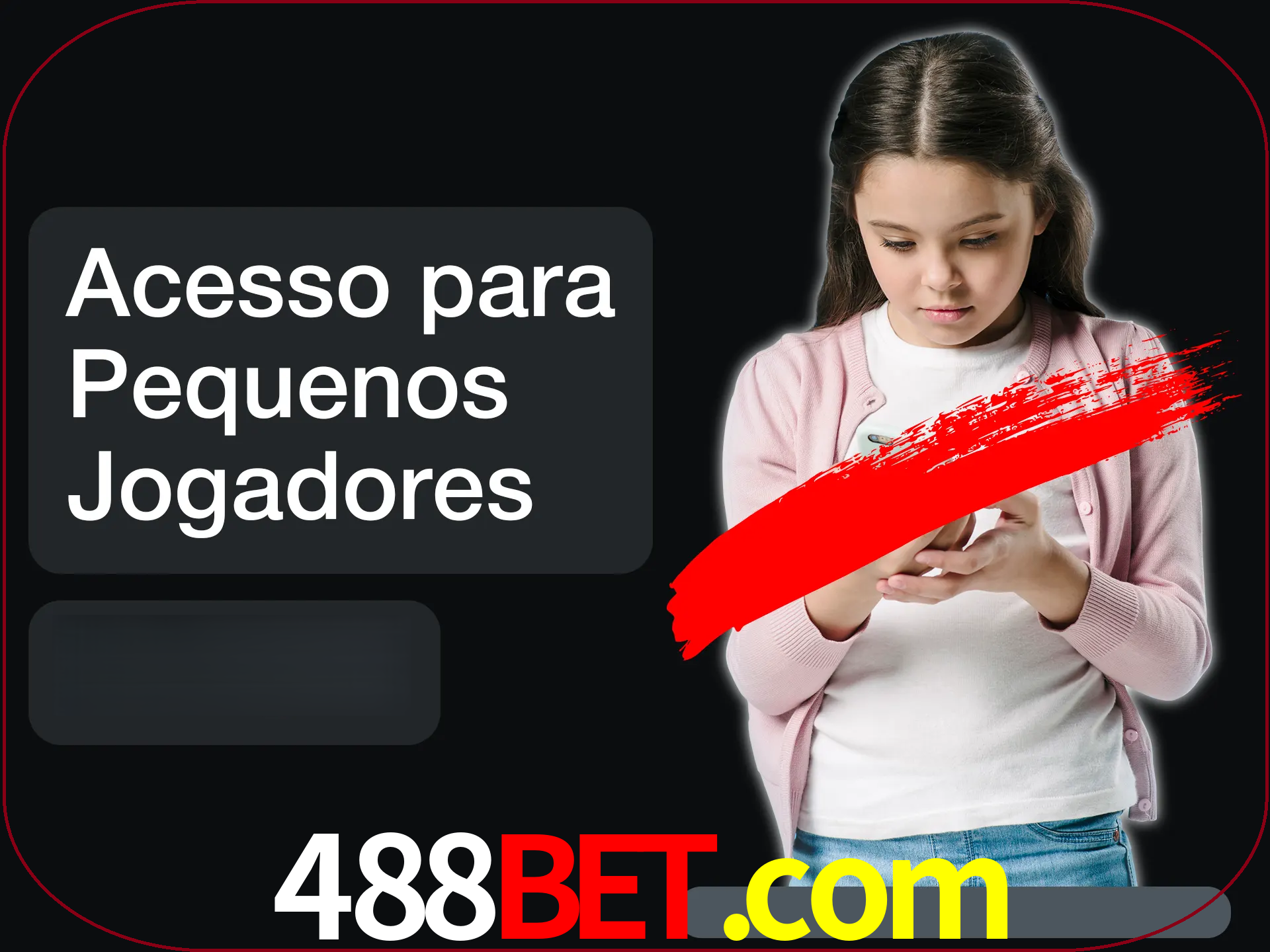 As crianças não podem jogar jogos de cassino.